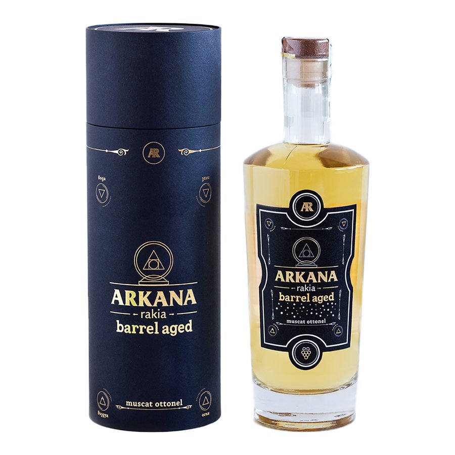 Ракия Аркана Barrel Aged с тубата